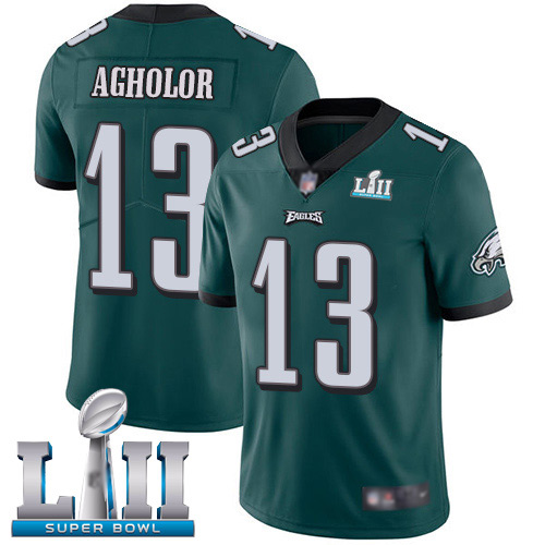 Men Philadelphia Eagles #13 Nelson Agholor Midnight Green Team Color Vapor Untouchable NFL Jersey Limited->nfl t-shirts->Sports Accessory